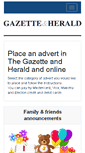 Mobile Screenshot of adbooker.gazetteherald.co.uk
