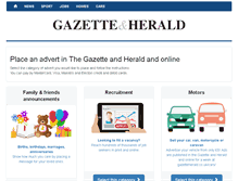 Tablet Screenshot of adbooker.gazetteherald.co.uk